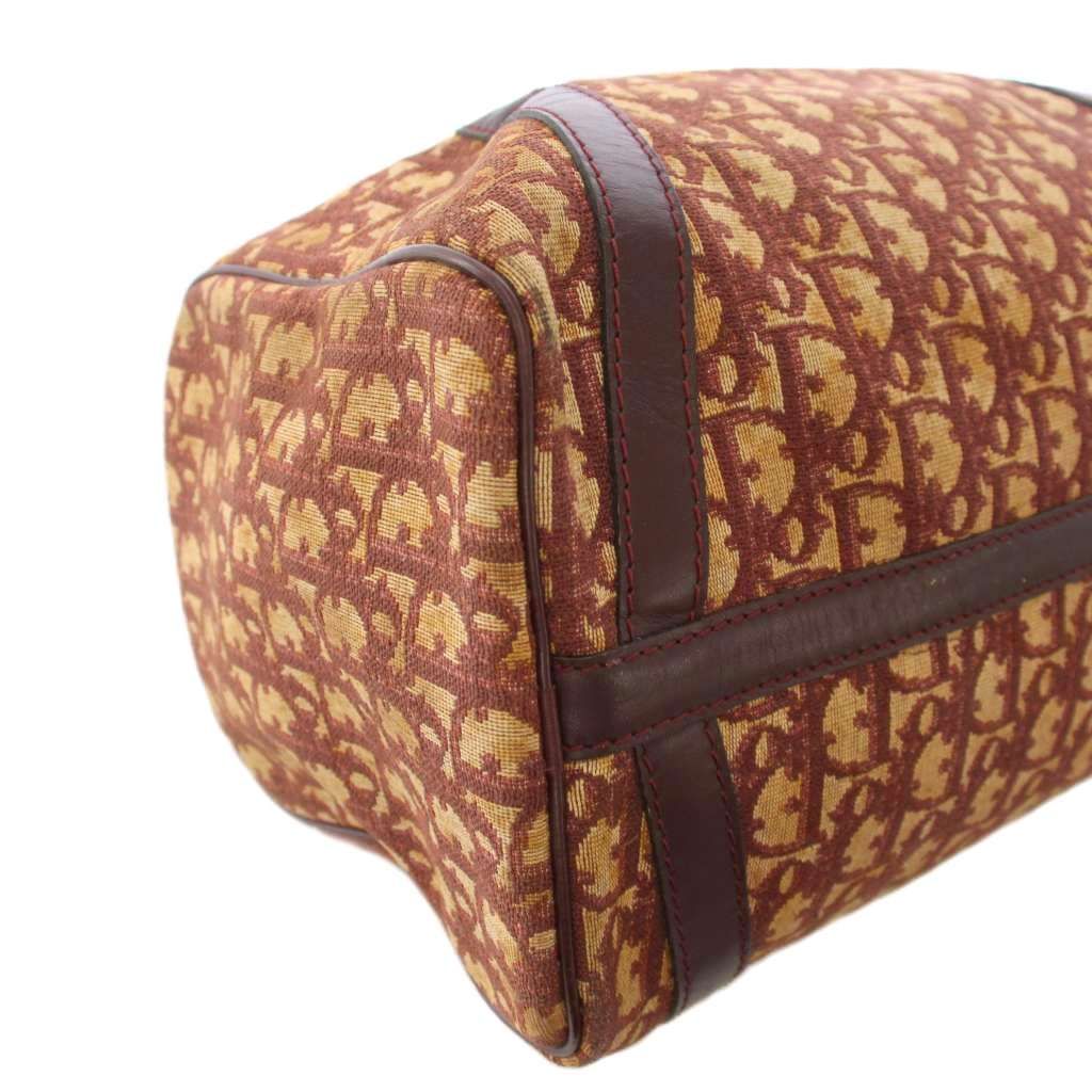 Dior Trotter Boston Bag Allover Canvas Beige Brown TK — view 7