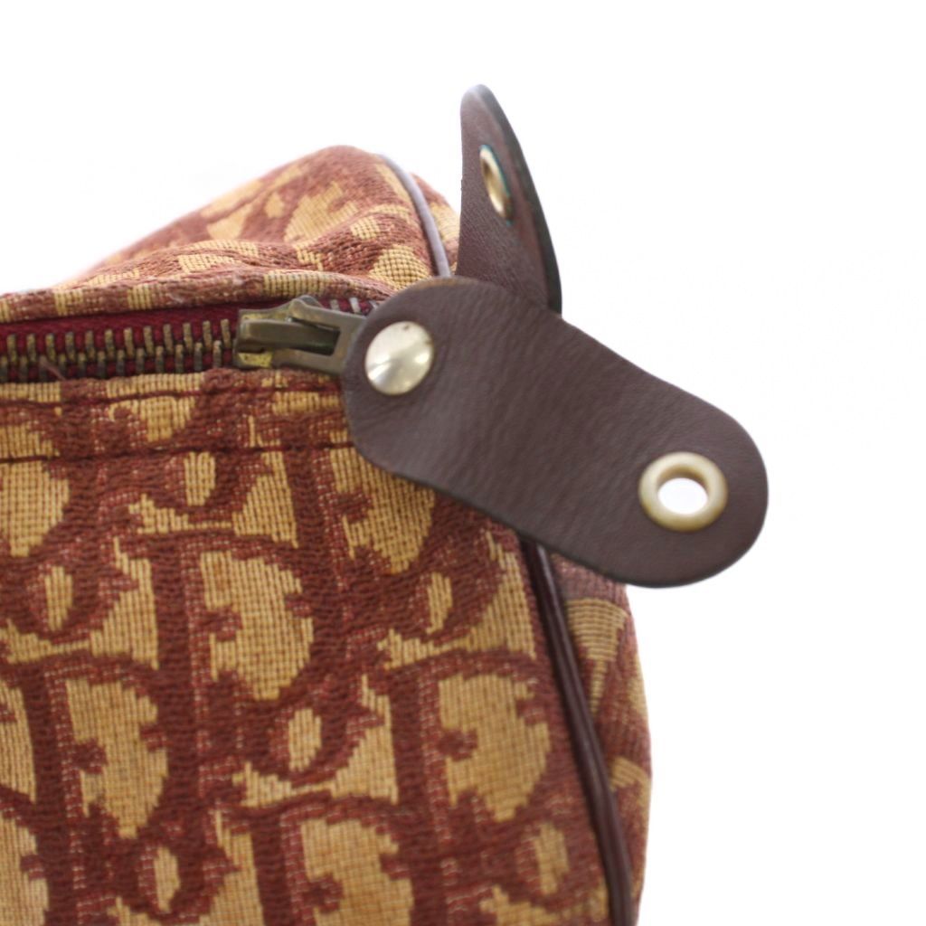 Dior Trotter Boston Bag Allover Canvas Beige Brown TK — view 9