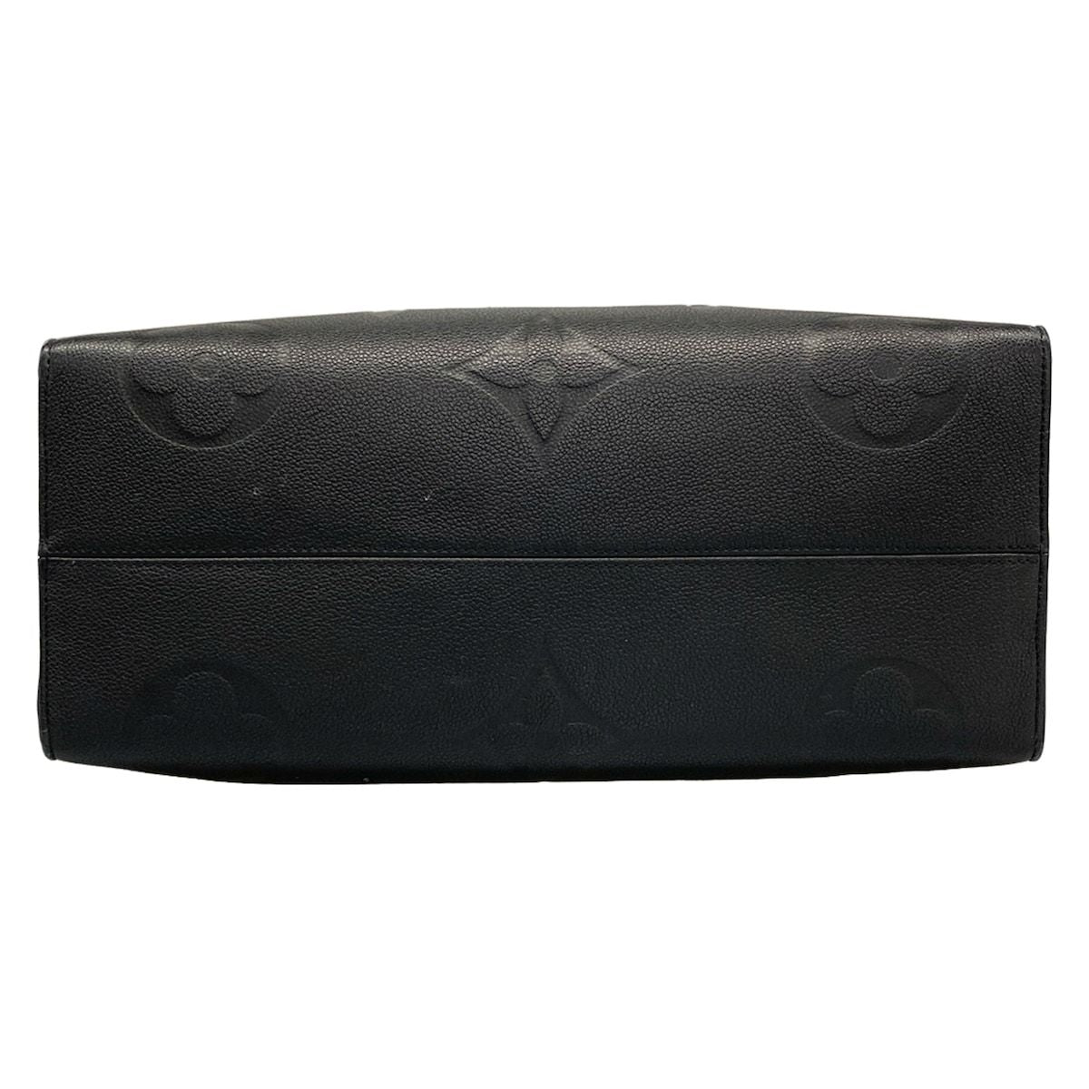 Louis Vuitton Tote Monogram Empreinte On The Go GM Noir Leather Cowhide — view 5