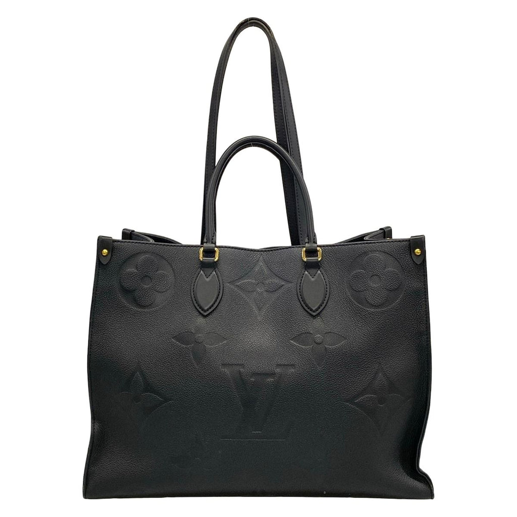 Louis Vuitton Tote Monogram Empreinte On The Go GM Noir Leather Cowhide — view 3
