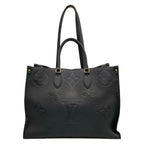 Louis Vuitton Tote Monogram Empreinte On The Go GM Noir Leather Cowhide — view 3