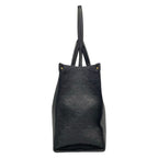 Louis Vuitton Tote Monogram Empreinte On The Go GM Noir Leather Cowhide — view 4