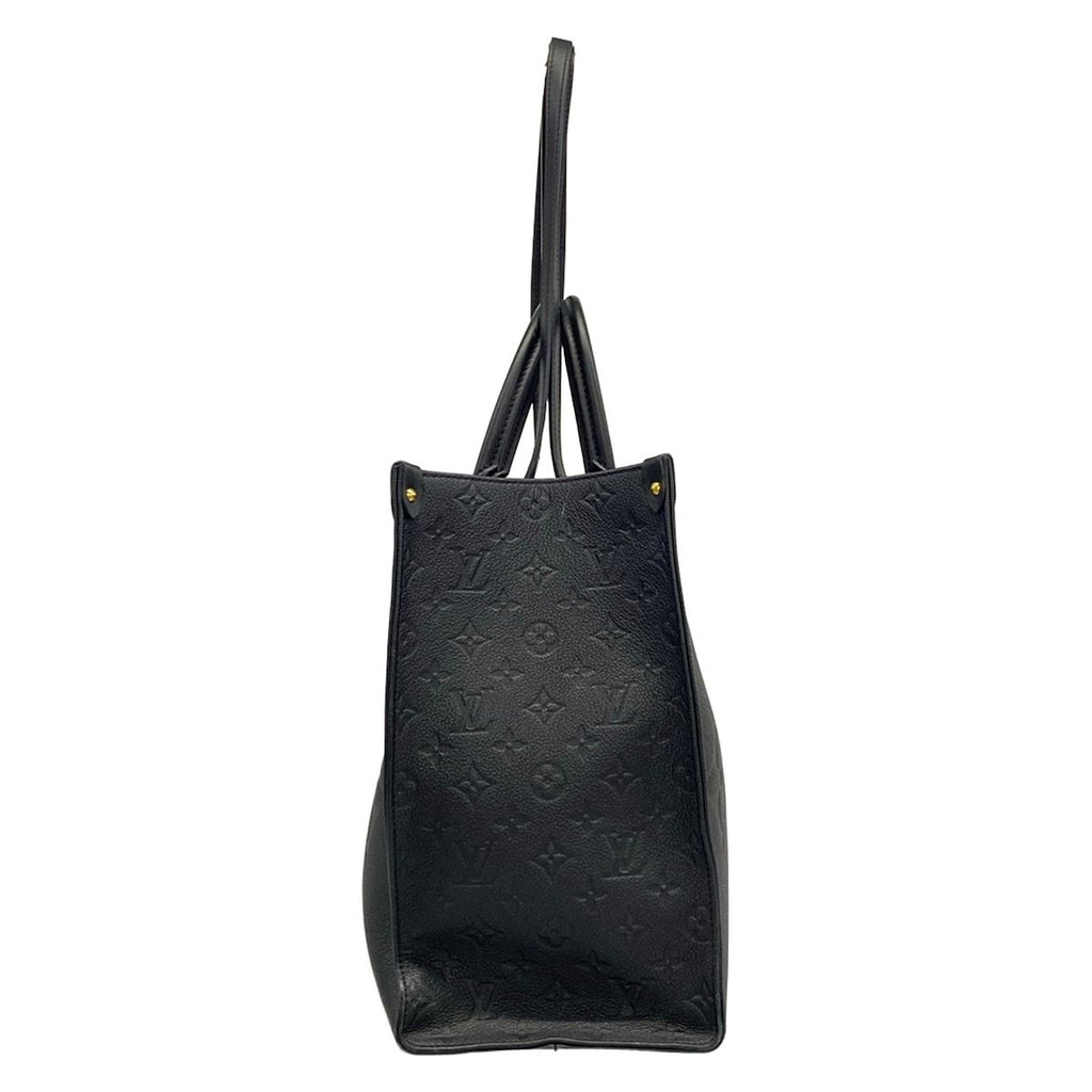 Louis Vuitton Tote Monogram Empreinte On The Go GM Noir Leather Cowhide — view 2