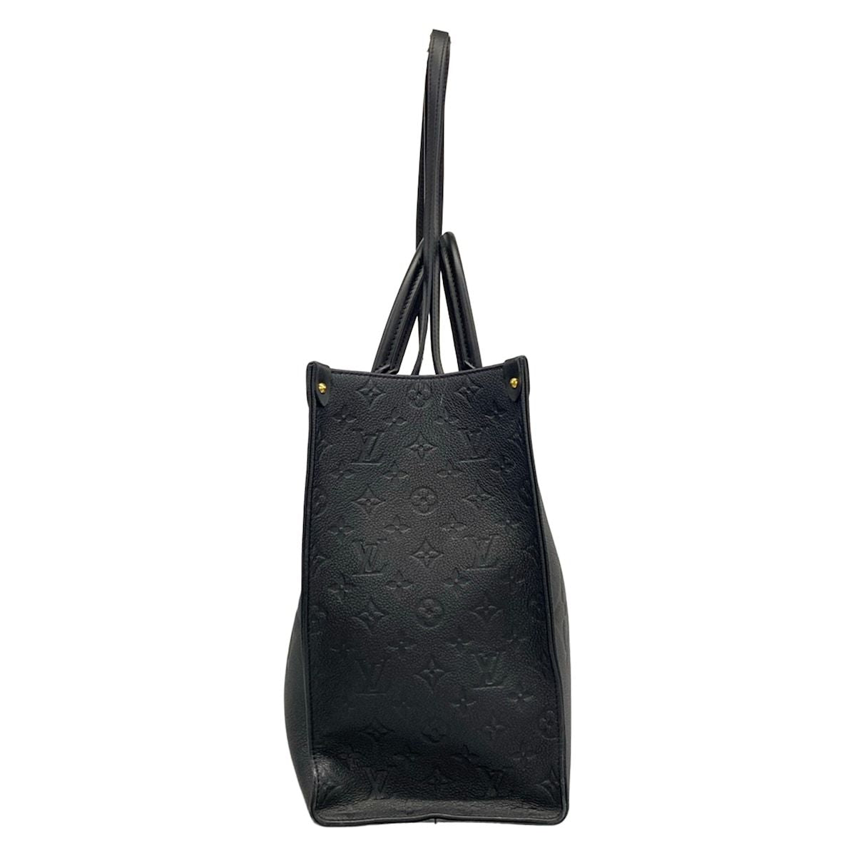 Louis Vuitton Tote Monogram Empreinte On The Go GM Noir Leather Cowhide — view 2