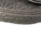 Dior Shoulder Bag Dark Gray Embossed Tears Leather Shearling — view 7