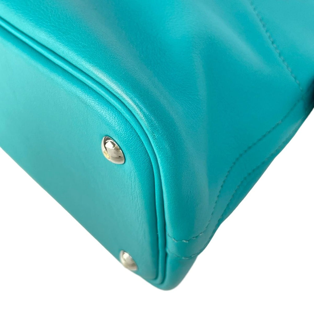 Hermes Handbag Bolide 27 Blue Paon Silver — view 6