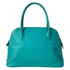 Hermes Handbag Bolide 27 Blue Paon Silver — view 3