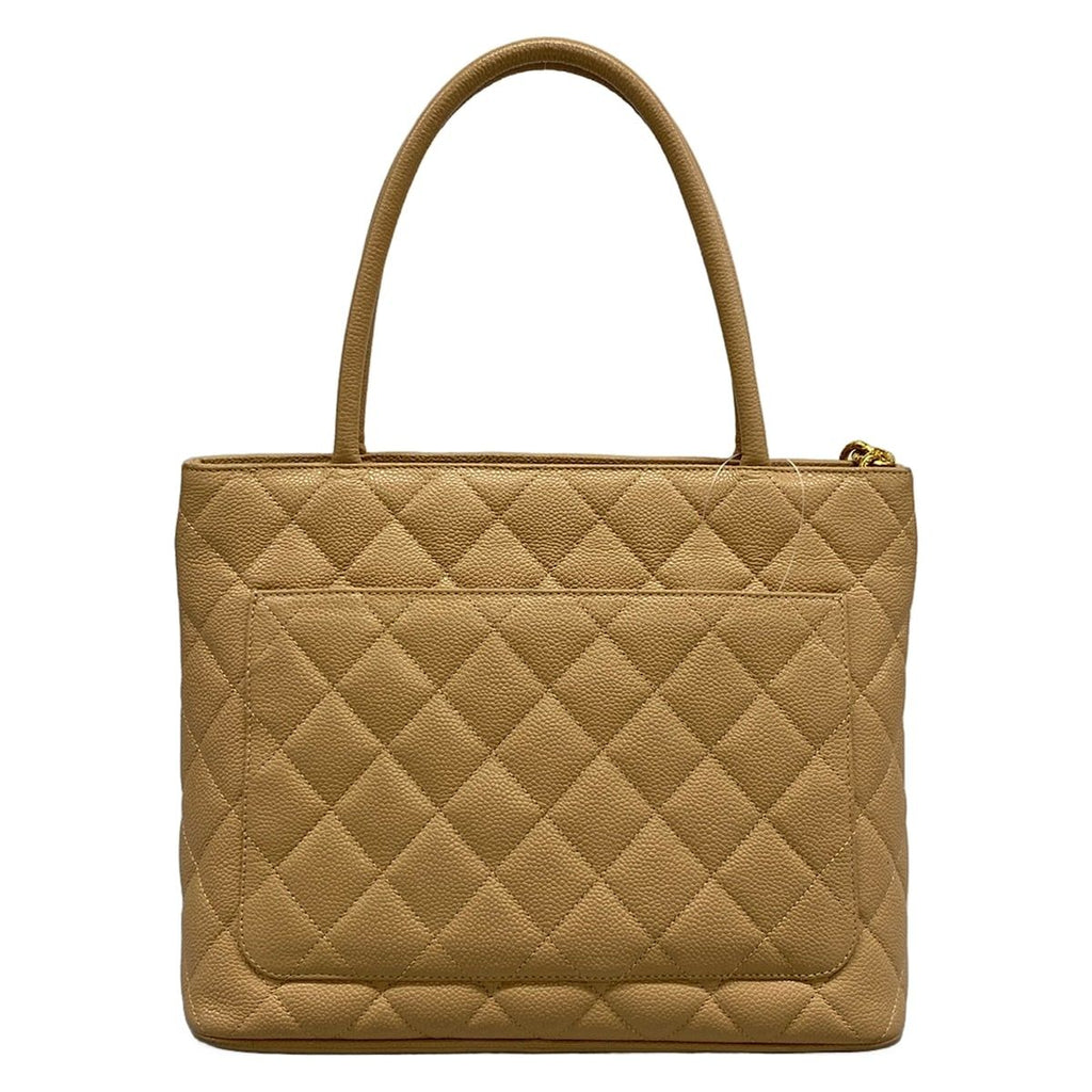 Chanel Tote Reissue Beige Gold CC Logo — view 3