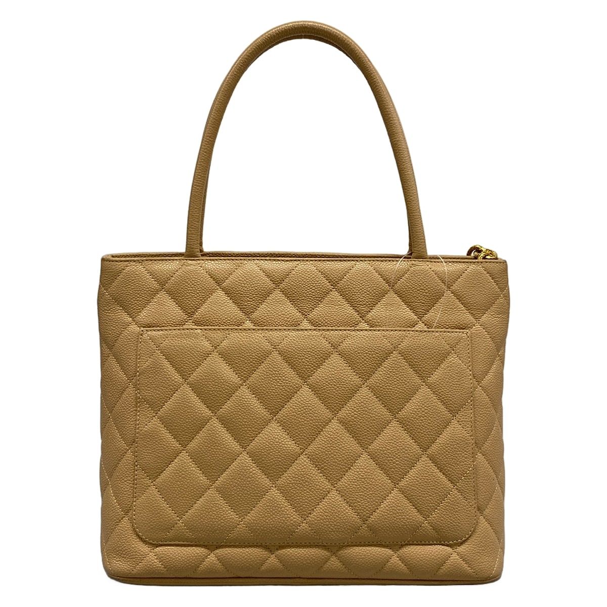 Chanel Tote Reissue Beige Gold CC Logo — view 3