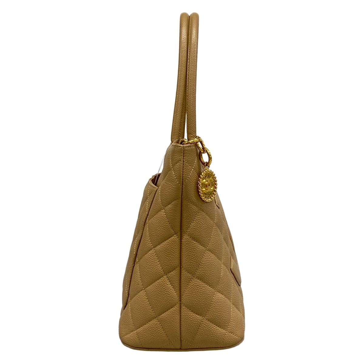 Chanel Tote Reissue Beige Gold CC Logo — view 2