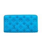 Louis Vuitton Wallet Cousin Zippy Turquoise Leather — view 2