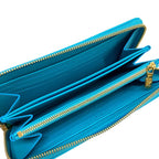 Louis Vuitton Wallet Cousin Zippy Turquoise Leather — view 3