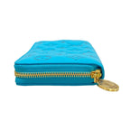Louis Vuitton Wallet Cousin Zippy Turquoise Leather — view 8