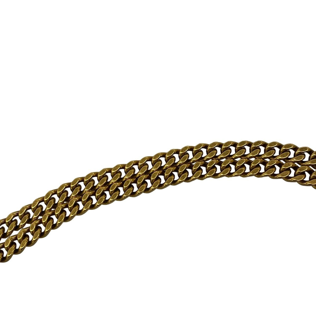 Saint Laurent Paris Shoulder Bag Black Chain Cotton — view 9