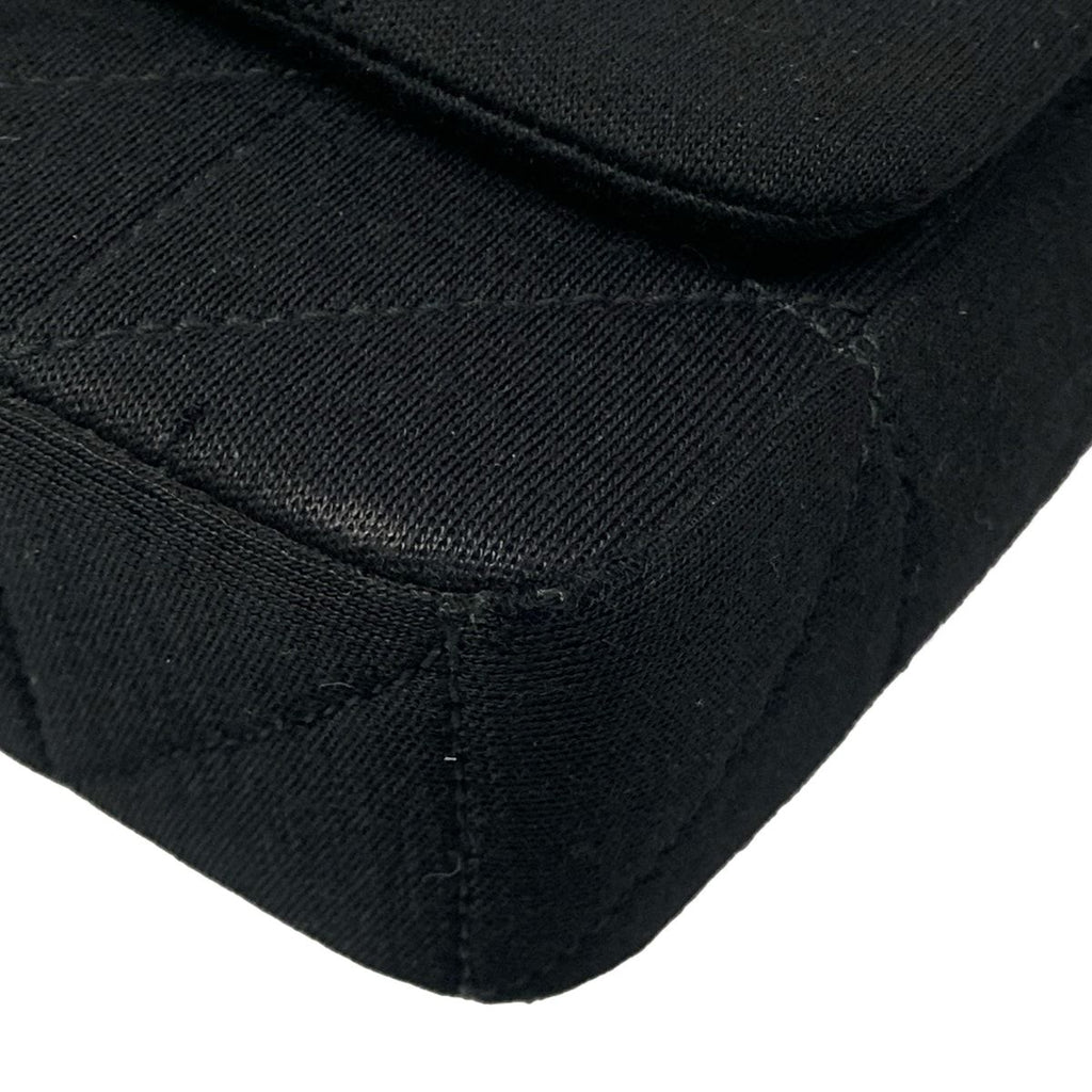 Saint Laurent Paris Shoulder Bag Black Chain Cotton — view 6