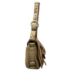 Dior Shoulder Bag Gaucho Beige Brown Lame Leather — view 2