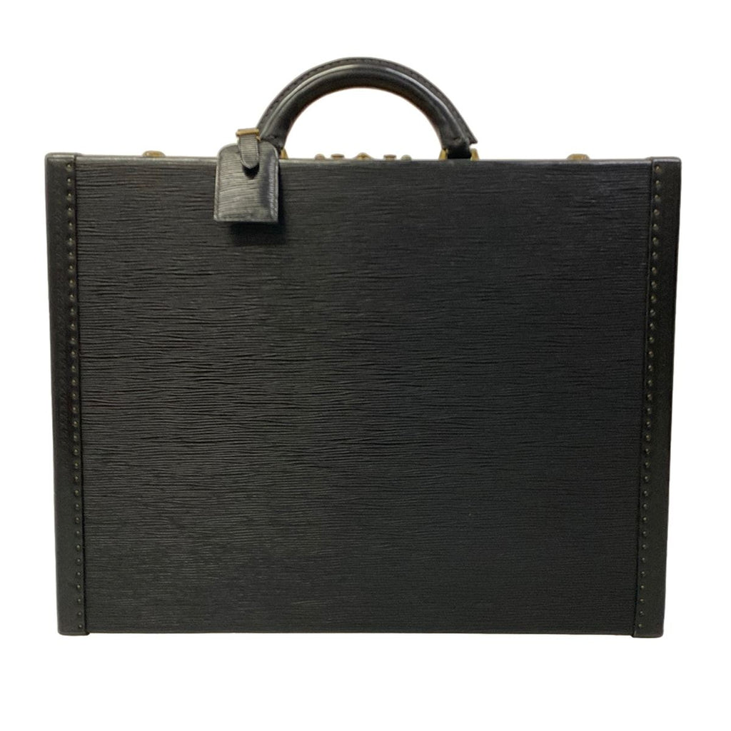 Louis Vuitton Attache Case Epi President Noir Leather Handbag