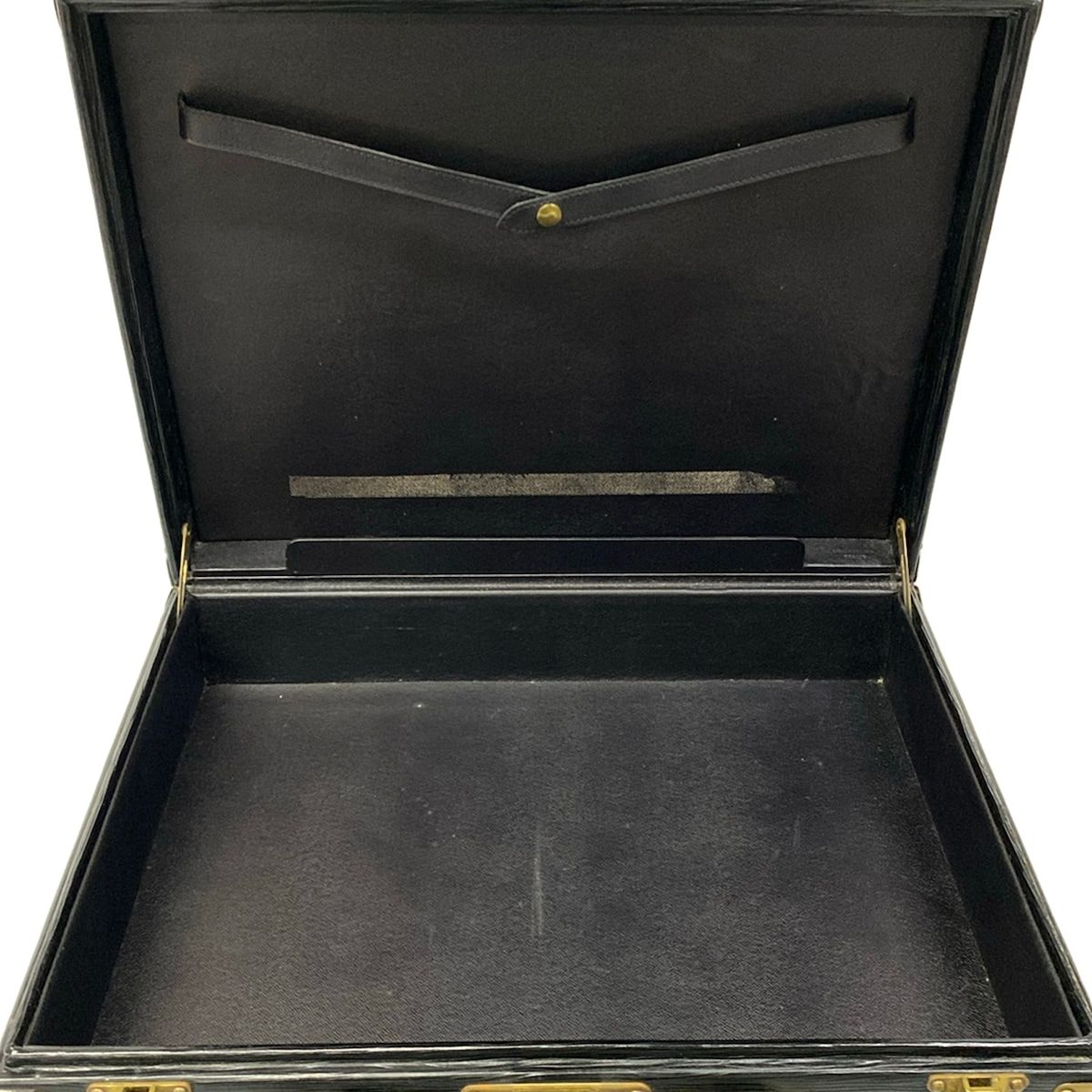 Louis Vuitton Attache Case Epi President Noir Leather Handbag — view 7