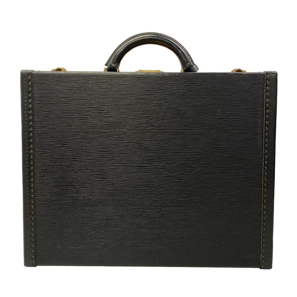 Louis Vuitton Attache Case Epi President Noir Leather Handbag — view 3