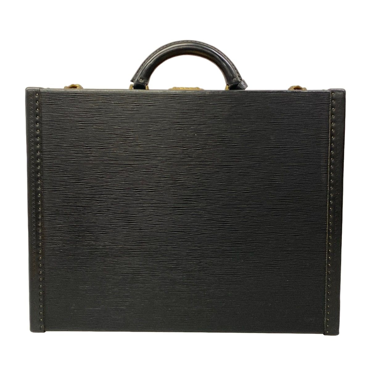 Louis Vuitton Attache Case Epi President Noir Leather Handbag — view 3