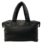 Chanel Handbag Coco Cocoon Black Leather