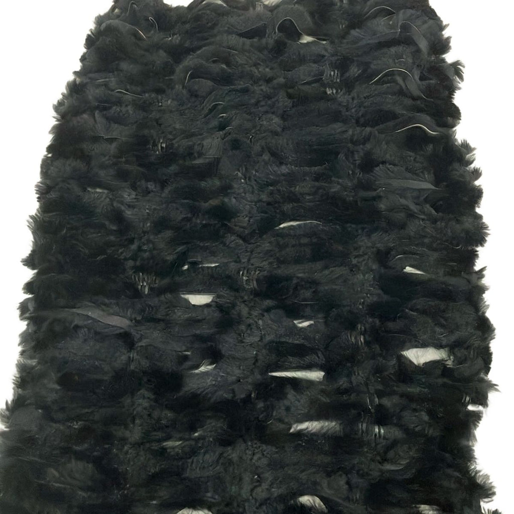 Fendi Shawl Black Fur Scarf — view 3