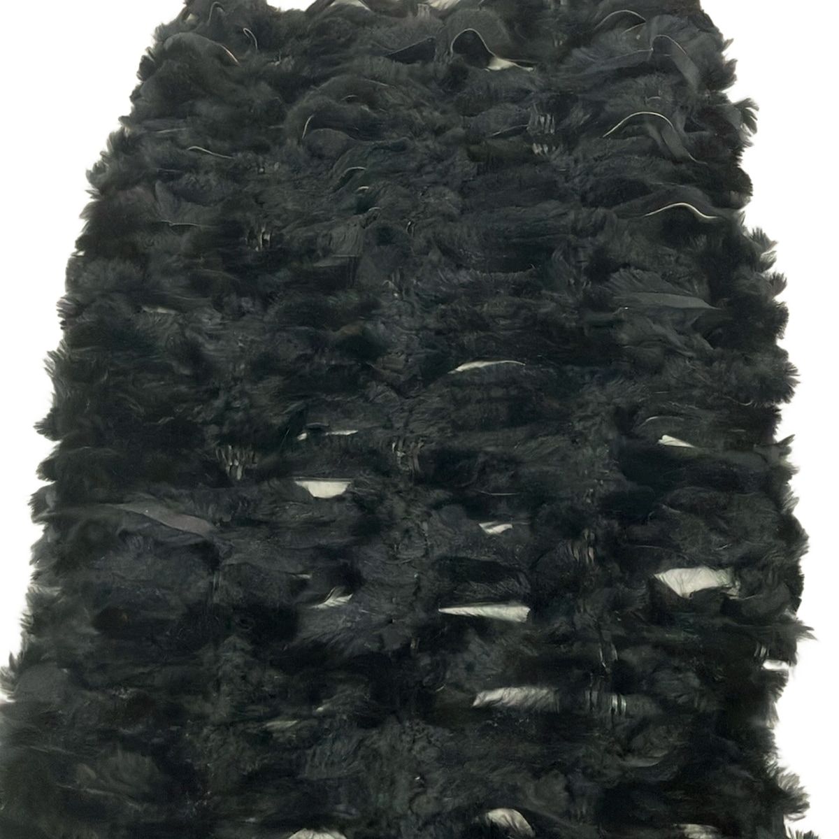 Fendi Shawl Black Fur Scarf — view 3