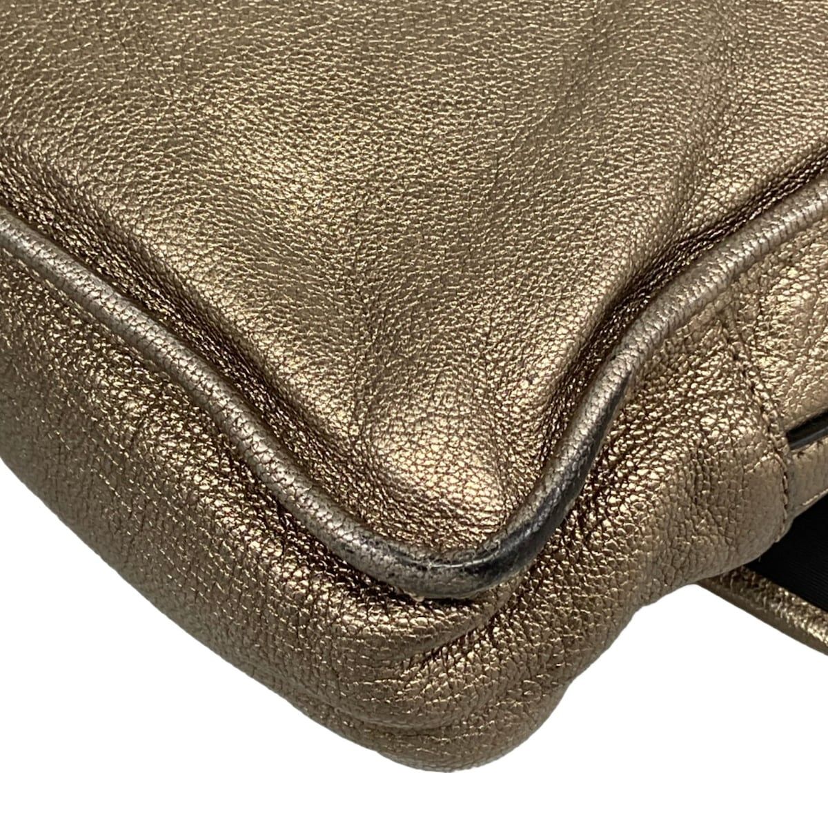 Loewe Handbag Beige Gold Leather — view 6