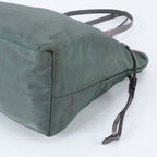 Prada Tessuto Nylon Triangle Logo Tote Shoulder Rim with — view 4