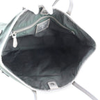 Prada Tessuto Nylon Triangle Logo Tote Shoulder Rim with — view 7