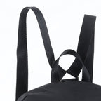 Prada Tessuto Nylon Triangle Logo Leather Backpack Black — view 2