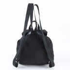 Prada Tessuto Nylon Triangle Logo Leather Backpack Black — view 3