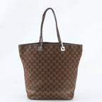 Gucci GG Canvas 002 Leather Tote Shoulder Hand Brown — view 3