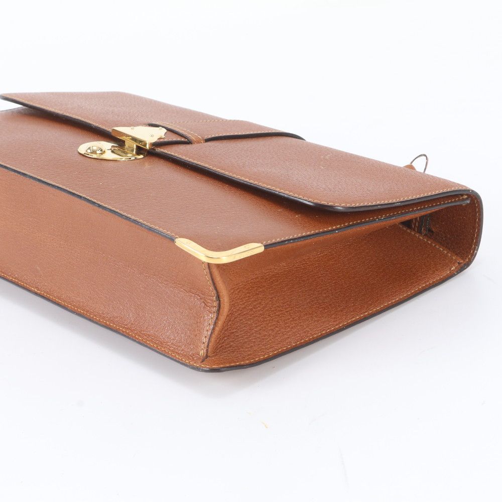 Gucci O-rudo 004 14 Leather 2-Way Shoulder Bag Crossbody Messenger Brown — view 4