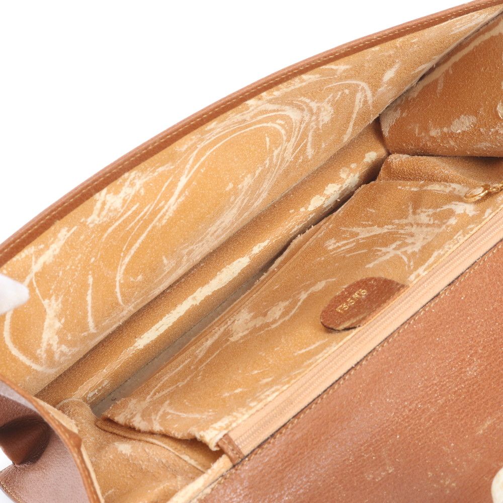 Gucci O-rudo 004 14 Leather 2-Way Shoulder Bag Crossbody Messenger Brown — view 8