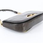 Dior Maris Pearl Trotter Embossed Leather Shoulder Bag Brown — view 5
