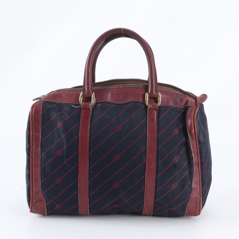 Gucci Vintage GG Shooting Star 33 Leather Mini Boston Tote Shoulder Hand — view 3
