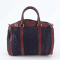Gucci Vintage GG Shooting Star 33 Leather Mini Boston Tote Shoulder Hand