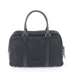 Prada Tessuto Nylon Saffiano Leather Business Tote Black — view 3