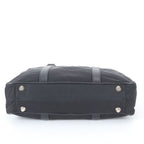 Prada Tessuto Nylon Saffiano Leather Business Tote Black — view 5