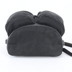 Prada Tessuto Nylon Triangle Logo Leather Backpack — view 6