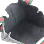 Gucci GG Canvas Sherry Line Leather Tote Shoulder Black — view 7