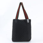 Gucci GG Canvas Sherry Line Leather Tote Shoulder Black — view 3