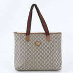 Gucci O'ludo Sherry Line GG Plus Leather Tote Shoulder Business
