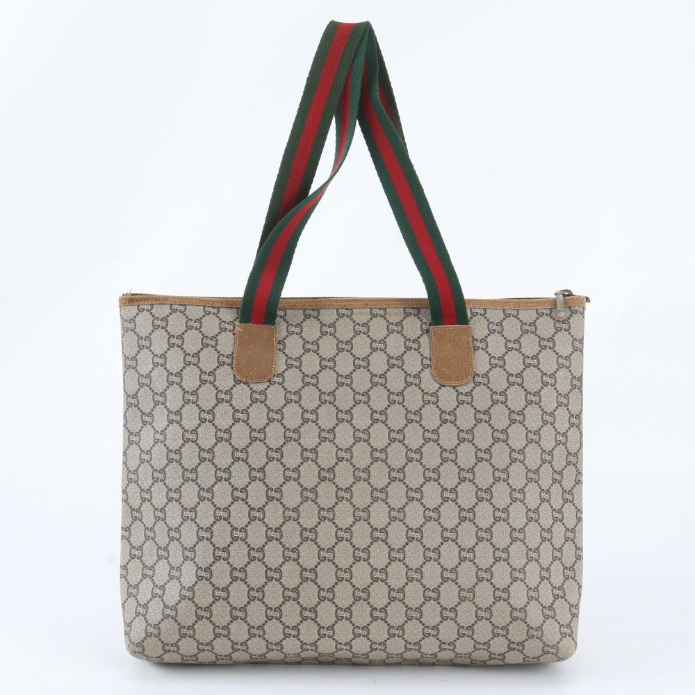 Gucci O'ludo Sherry Line GG Plus Leather Tote Shoulder Business — view 3