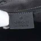 Gucci Bamboo GG Nylon Leather Tote Shoulder Hand Black — view 9