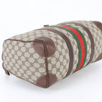 Gucci Vintage O'ludo GG Springs M Sherry Line Leather Handbag Tote — view 5