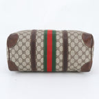 Gucci Vintage O'ludo GG Springs M Sherry Line Leather Handbag Tote — view 6