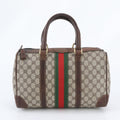 Gucci Vintage O'ludo GG Springs M Sherry Line Leather Handbag Tote