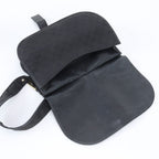 Gucci GG Canvas Flap Leather Shoulder Bag Hand Black — view 7